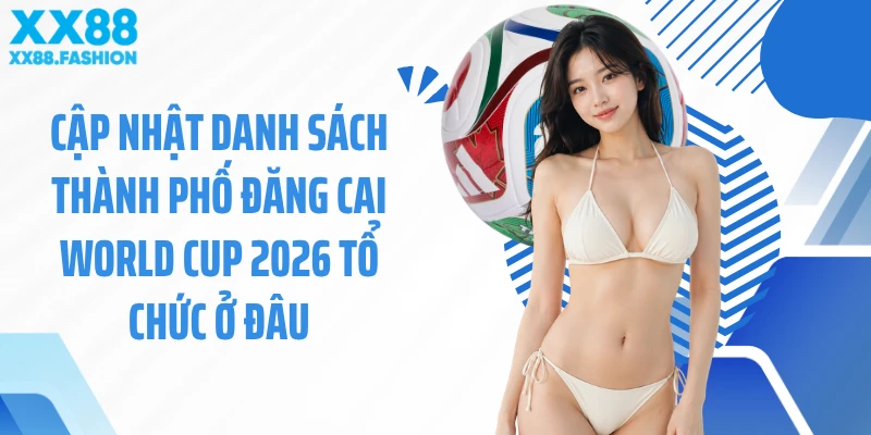 Cập nhật danh sách thành phố đăng cai World Cup 2026 tổ chức ở đâu
