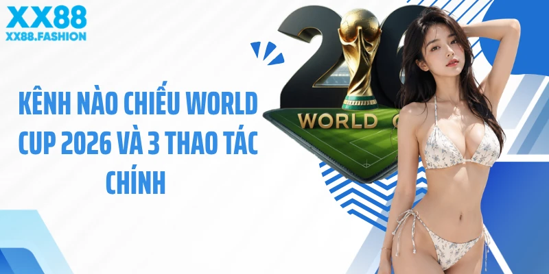 Kênh nào chiếu world cup 2026 và 3 thao tác chính 